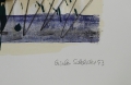 Foto 2: Gisela Schlicht (* 1942): Graphik - Farblithographie, Ohne Titel - abstrahierte Blumengebilde, datiert 1993