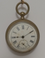 Taschenuhr, um 1900, Ersatzteilspende, Nickel und Silber