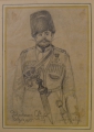Foto 1: Max Franz von Szczygielski (* 1886): 6 x Handzeichnungen, Bleistift und Rötel, Kleider- und Uniform-Studien verschiedener Länder, datiert 1913 und 1915
