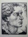 Foto 1: Leopold Wächtler (1896-1988): 2 Graphiken - Holzschnitte, Porträts Schiller und Pestalozzi, Einzeldruck Verlag Fritz Heyder - Berlin