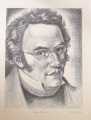 Foto 2: Paul G. Winkler (1887- nach 1963): 2 x Graphiken - Lithographien, Komponisten-Porträts von Bach und Schubert
