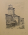 Foto 1: Martin Hönemann (1858-1937): 3 Zeichnungen, Bleistift und Tuschfeder, Architektur-Studien u.a. Reimlinger Tor - Nördlingen