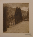 Foto 1: Signierte Graphik - Radierung, Landschafts-Motiv, Anfang 20. Jahrhundert
