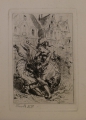Foto 1: Unbekannt: Graphik - Radierung, Szenenbild aus Erzählung, um 1900