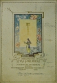 Foto 1: Unbekannt: 2 Entwürfe für Karten, Bleistift-Zeichnung, aquarelliert und Stift-Übermalung, datiert 1909-1930