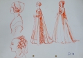 Foto 3: Annemarie Strupat: 8 Handzeichnungen, schwarze und rote Tusche, venezianische und frühbarocke Mode aus dem 17. Jahrhundert, datiert 1946