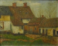 Foto 2: M. Noben attr.: Öl Gemälde, Bauerngehöft, um 1900