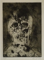 Foto 4: Peter Ouart: 8 x Graphiken - Radierungen, morbide Köpfe, datiert 1988/89, Berlin