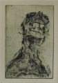 Foto 5: Peter Ouart: 8 x Graphiken - Radierungen, morbide Köpfe, datiert 1988/89, Berlin