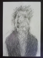 Foto 5: Peter Ouart: 8 Zeichnungen - in Bleistift, Karikaturen und abstrakte Köpfe - Bildserie, datiert 1988-91, Berlin