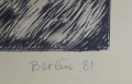 Foto 3: Karl-Heinz Grage (1939-1990): Graphik - Lithographie, Titel Heuwagen, datiert 1981, Entstehungsort Berlin
