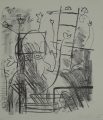 Foto 1: Dieter Goltzsche (* 1934): Paar Graphiken - Lithographien, Lithos und Ohne Titel, Jahresgraphik von 1990
