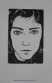 Christian Schad (1894-1982): Graphik - Original-Holzschnitt, Titel "Eva", von 1972