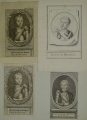 Unbekannt: 4er Satz Graphiken - Kupferstiche, Porträts Alexandro de Medici (1510-1537), wohl 17. Jahrhundert