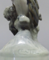 Foto 2: Christian Thomsen (1860-1921): Porzellanplastik - Panflöte spielender Faun mit Eule, Entwurf von 1920, Ausführung von Königliche Porcelainsfabrik Kopenhagen