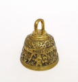 Foto 2: Messing Gebets-Glocke, um 1900, symbolische Darstellung vier Evangelisten