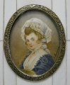 Foto 2: nach George Romney (1734-1802): Miniaturbildnis, Porträt Lady Robinson, Gouache im Beinrahmen, um 1900