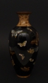 Cloisonné-Vase, um 1900, China, Kupfer mit Emaille-Malerei