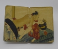 Foto 2: Tomioka Eisen (1864-1905) attr.: Shunga-Klappbuch (Frühlingsbilder) / Leporello, Japan, Ende 19. / Anfang 20. Jahrhundert, Gouache auf Leinen, Asiatika / Erotika