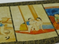 Foto 4: Shunga-Rollbild (Frühlingsbilder), Japan, Ende 19. / Anfang 20. Jahrhundert, Gouache auf Leinen, Asiatika / Erotika