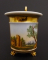 Foto 2: Biedermeier Porzellan Bildertasse