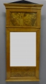 Biedermeier Pfeiler-Wandspiegel, in Pappel Maser