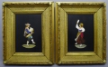 Foto 1: Paar Pietra Dura - Bildplatten, Musizierende, Italien, 2. Hälfte 19. Jahrhundert, Marmor und Halbedelstein, Pendants