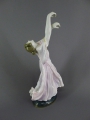 Foto 2: Anton Büschelberger (1969-1934): Jugendstil Porzellan Plastik, Ausdruckstänzerin Isadora Duncan, gemarkt Karl Ens, Volkstedt (Thüringen), Ausführung um 1920