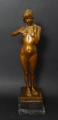 Ferdinand Frick (1878-1939): Frauenakt, signierte Bronze Plastik, Bezeichnung "Große Berliner Kunst-Ausstellung", Guss "Matthias Berlin"