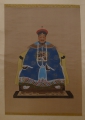 Foto 1: Kakemono, Rollbild mit Ahnenporträt / Würdenträger, Gouache - Mischtechnik auf Seide, wohl China 19. Jahrhundert