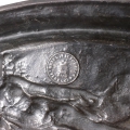 Foto 6: Eisen Wandteller / Tondo, 19. Jahrhundert, reliefierter Bildschmuck: Monate und Sternzeichen