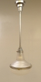 Foto 1: Art Deco Deckenlampe / Deckenleuchte / Stablampe, einflammig, Chrom, Luzette-Industriedesign, Zeiss Ikon