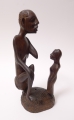 Afrikanische Kultskulptur, Figurengruppe in Ebenholz, 20. Jahrhundert