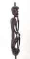 Afrikanische Stammesfigur, 20. Jahrhundert, in Ebenholz