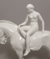 Foto 3: Anton Grath (1881-1956): Weißporzellan-Plastik Lady Godiva, Ausführung Gebrüder Heubach (Lichte), um 1920