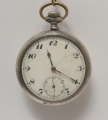 Foto 1: Junghans Herren Taschenuhr, 800er Silber, um 1900