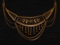 Foto 5: Jugendstil Collier, 585er Gold, besetzt mit Saphiren und Perlen