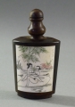 Foto 1: Riechfläschchen / snuff bottle, Japan, 19. Jahrhundert, Edelholz und Bein