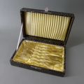Foto 2: 6er Satz Kuchengabeln, um 1900, 800er Silber, von Görlitzer Schmuck- und Silberwaren-Industrie