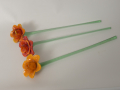 Foto 3: Design Glaskunst, 3 Glasblumen, wohl Murano