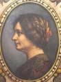 Foto 2: Glas-Bild: Frauenporträt, um 1880