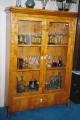 Foto 1: Bücherschrank / Vitrinen-Bücherschrank, Spätbiedermeier, in Birke
