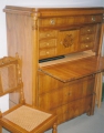 Foto 1: Sekretär, Spätbiedermeier, in Kirschbaum