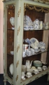 Foto 2: Vitrine / Salonmöbel, Neoklassizismus, um 1900, hellgrüne Farbfassung