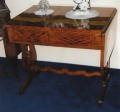 Biedermeier Spieltisch, in Mahagoni