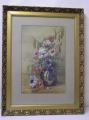 Farbige Zeichnung: Blumenstrauß, um 1900