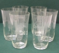 6 x Jugendstil Becher-Gläser