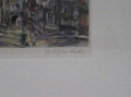 Foto 3: Fr. Gertfitz: Stadt-Ansicht Rothenburg ob der Tauber, signierte und kolorierte Graphik - Radierung, um 1900