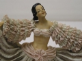 Foto 3: Porzellan Figur: Tanzende Frau, im Art Deco-Stil, um 1900, gemarkt Rudolstadt (Thüringen) - Ernst Bohne Söhne