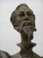 Foto 2: Geschnitzte Holzskulptur: Don Quichotte, 20. Jahrhundert
